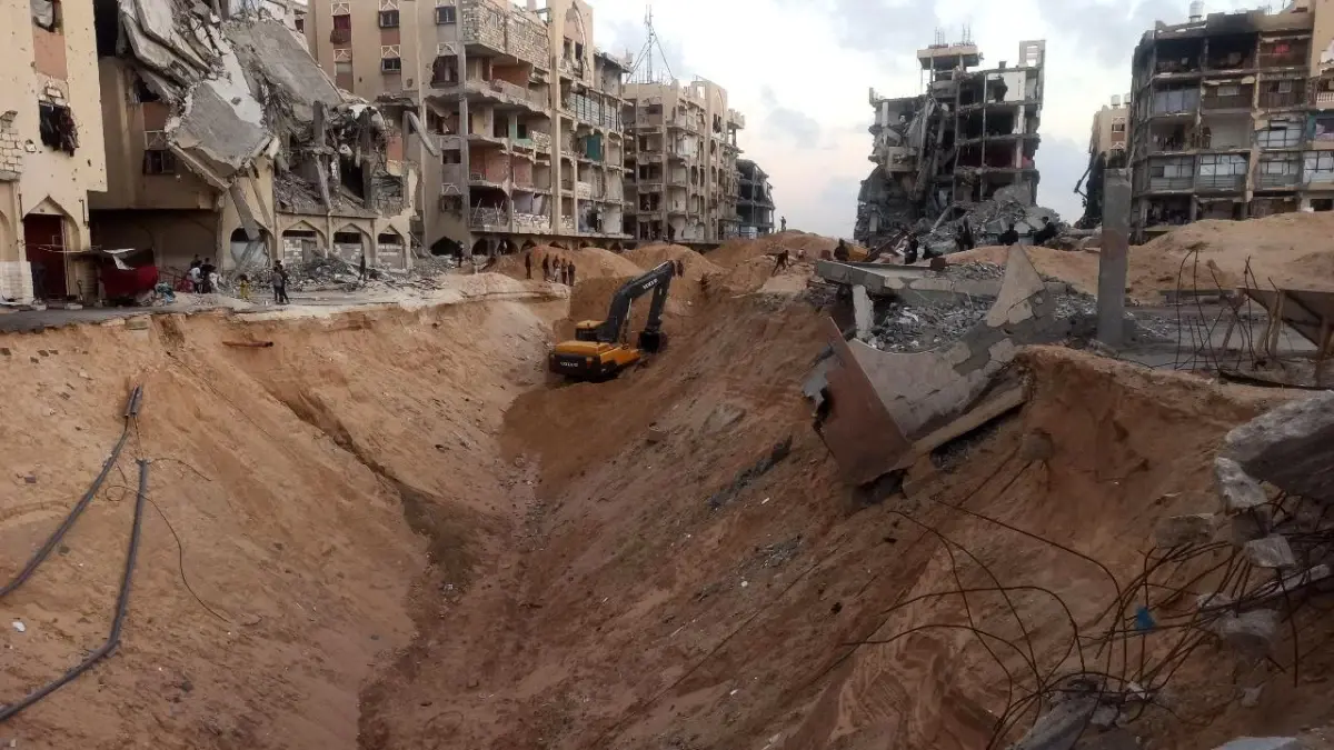 gazze seridinde kayip esirlerin cenazeleri icin arama calismalari yeniden basladi vCQZhY1A.jpg