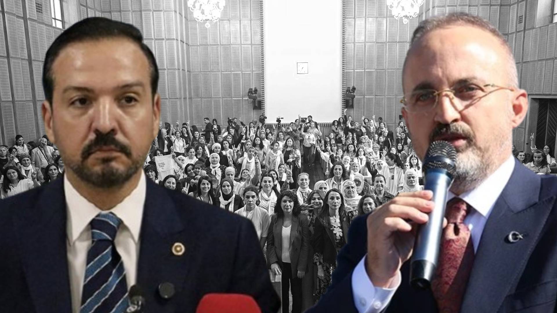 meclisteki ocalan sloganina akpden pes pese tepkiler hadsizlik kabul edilebilir gormuyoruz 24aGm192