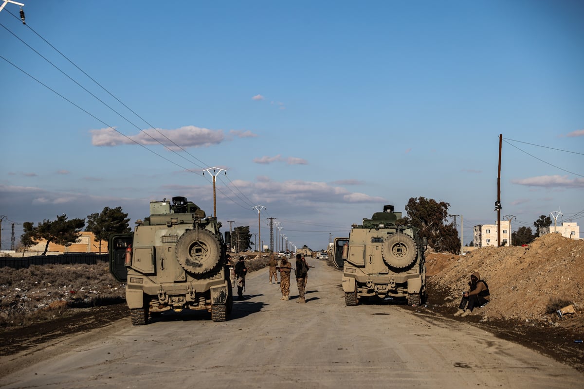 Çatışmaların devam ettiği bir bölgeden görüntü