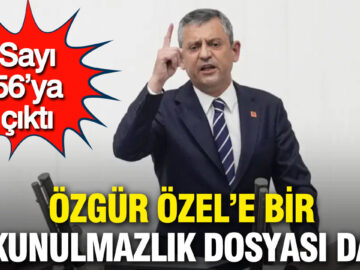 Özgür Özel’in Dokunulmazlık Dosyası Sayısı 56’ya Ulaştı