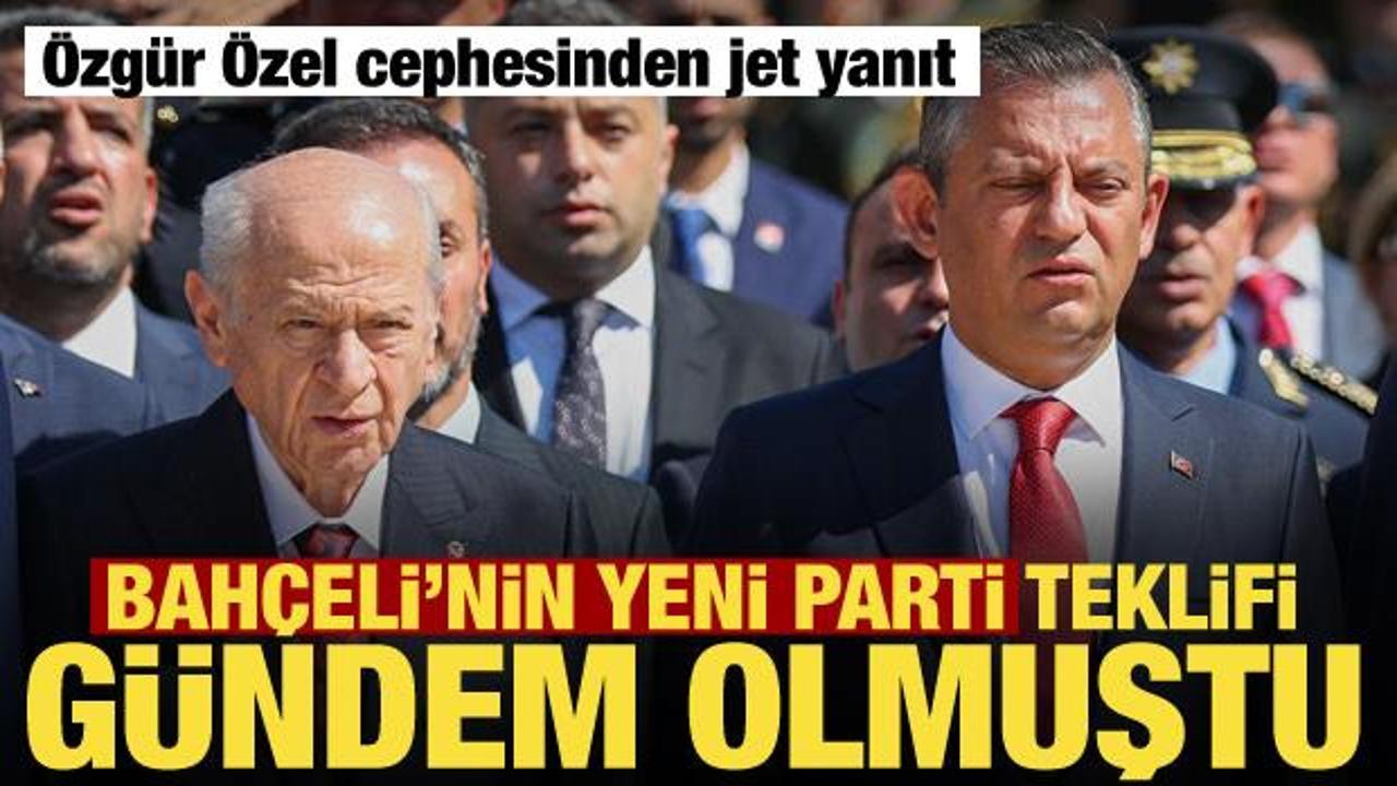 Bahçeli’nin yeni parti teklifine Özgür Özel cephesinden yanıt! Haber gorseli